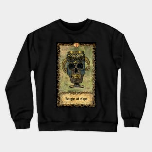 Knight Of Cups. Eternal Bones Tarot Design (Colorful) Crewneck Sweatshirt